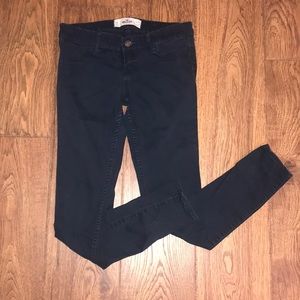 Navy Hollister jeans.